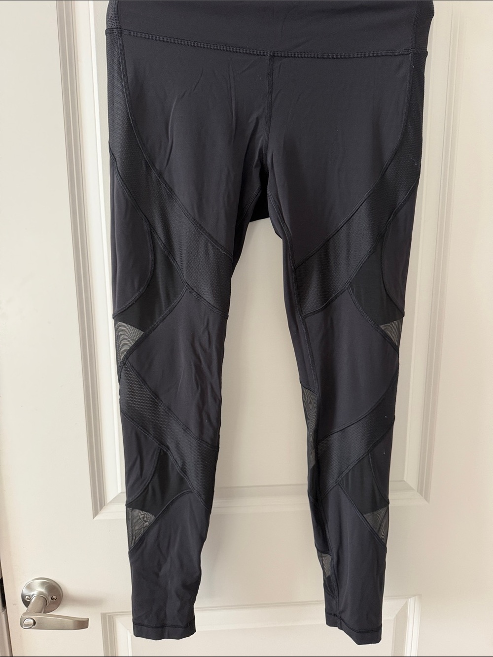 lululemon athletica Black Mesh-Panel Leggings